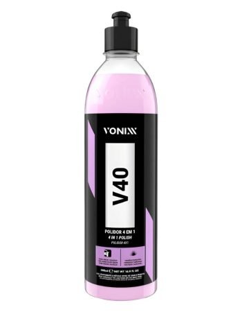 V40 Polidor 4 Em 1 Para Verniz Asiático 500ml Vonixx Limpeel Casa e Carro Produtos de Limpeza Automotivos e Residenciais